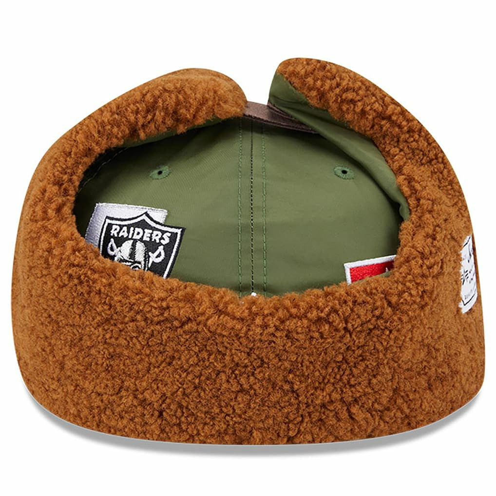 Las Vegas Raiders New Era x Alpha Industries Dog Ears 59FIFTY Fitted Hat Olive