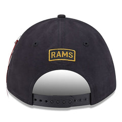 Los Angeles Rams New Era x Alpha Industries A-Frame 9FORTY Adjustable Hat Black