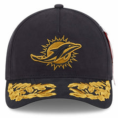 Miami Dolphins New Era x Alpha Industries A-Frame 9FORTY Adjustable Hat Black