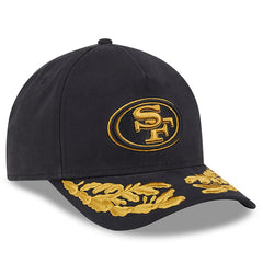 San Francisco 49ers New Era x Alpha Industries A-Frame 9FORTY Adjustable Hat Black