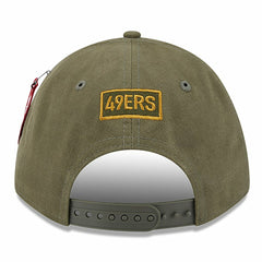 San Francisco 49ers New Era x Alpha Industries A-Frame 9FORTY Adjustable Hat Olive