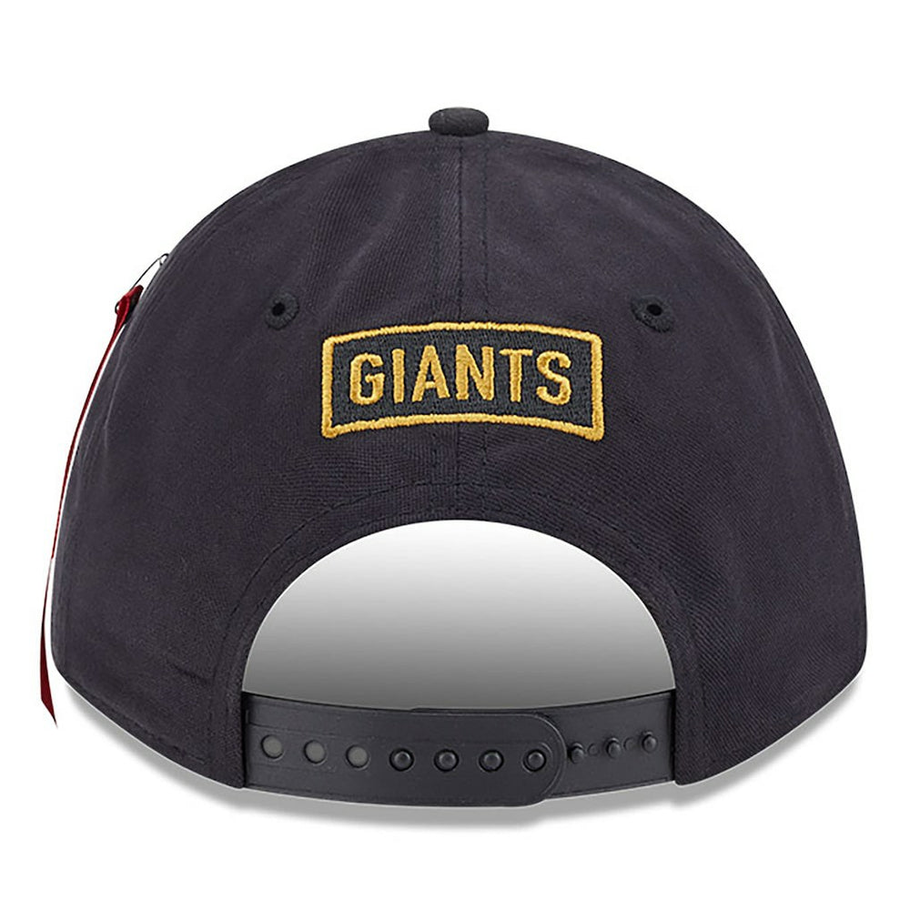 New York Giants New Era x Alpha Industries A-Frame 9FORTY Adjustable Hat Black