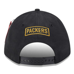 Green Bay Packers New Era x Alpha Industries A-Frame 9FORTY Adjustable Hat Black