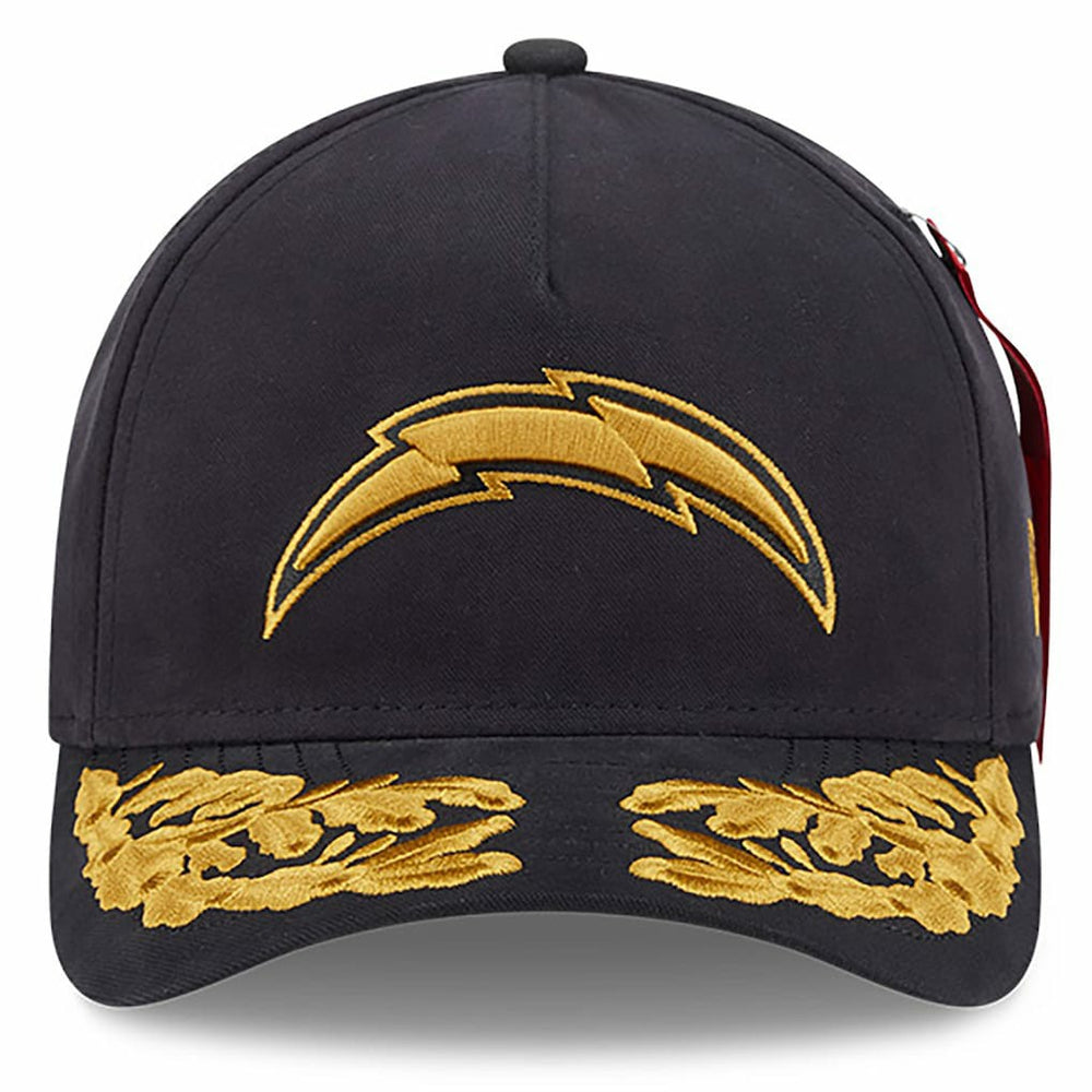 Los Angeles Chargers New Era x Alpha Industries A-Frame 9FORTY Adjustable Hat Black