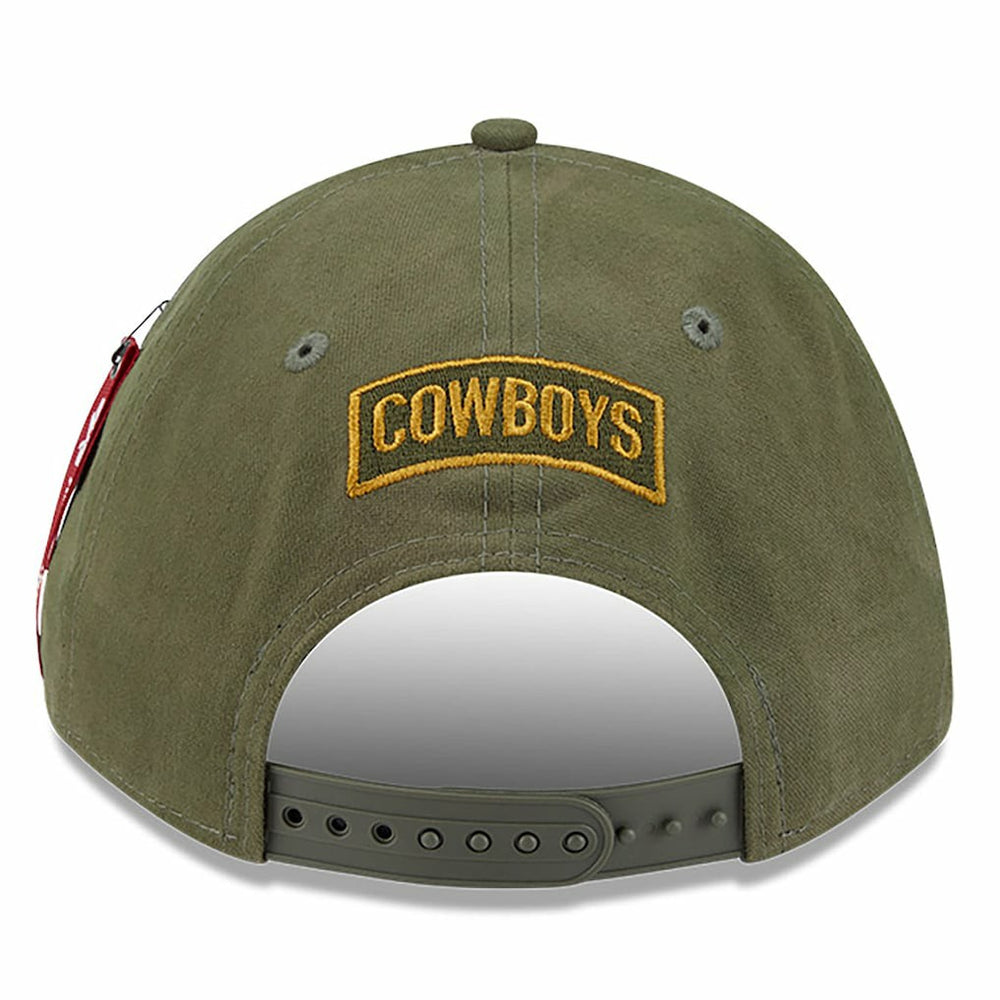 Dallas Cowboys New Era x Alpha Industries A-Frame 9FORTY Adjustable Hat Olive