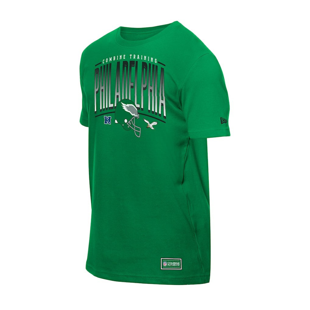 Philadelphia Eagles New Era Combine Authentic Training Throwback T-Shirt Green
