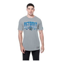 Detroit Lions New Era Combine Authentic Helmet T-Shirt Silver
