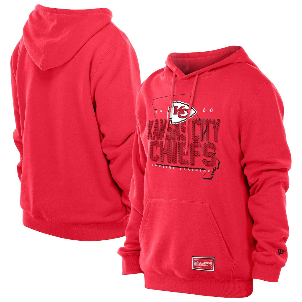 Kansas City Chiefs New Era Combine Authentic Local State Throwback Hoodie Red