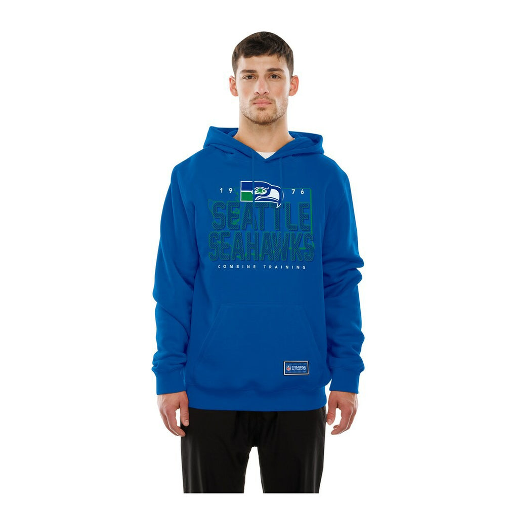 Seattle Seahawks New Era Combine Authentic Local State Throwback Hoodie Royal