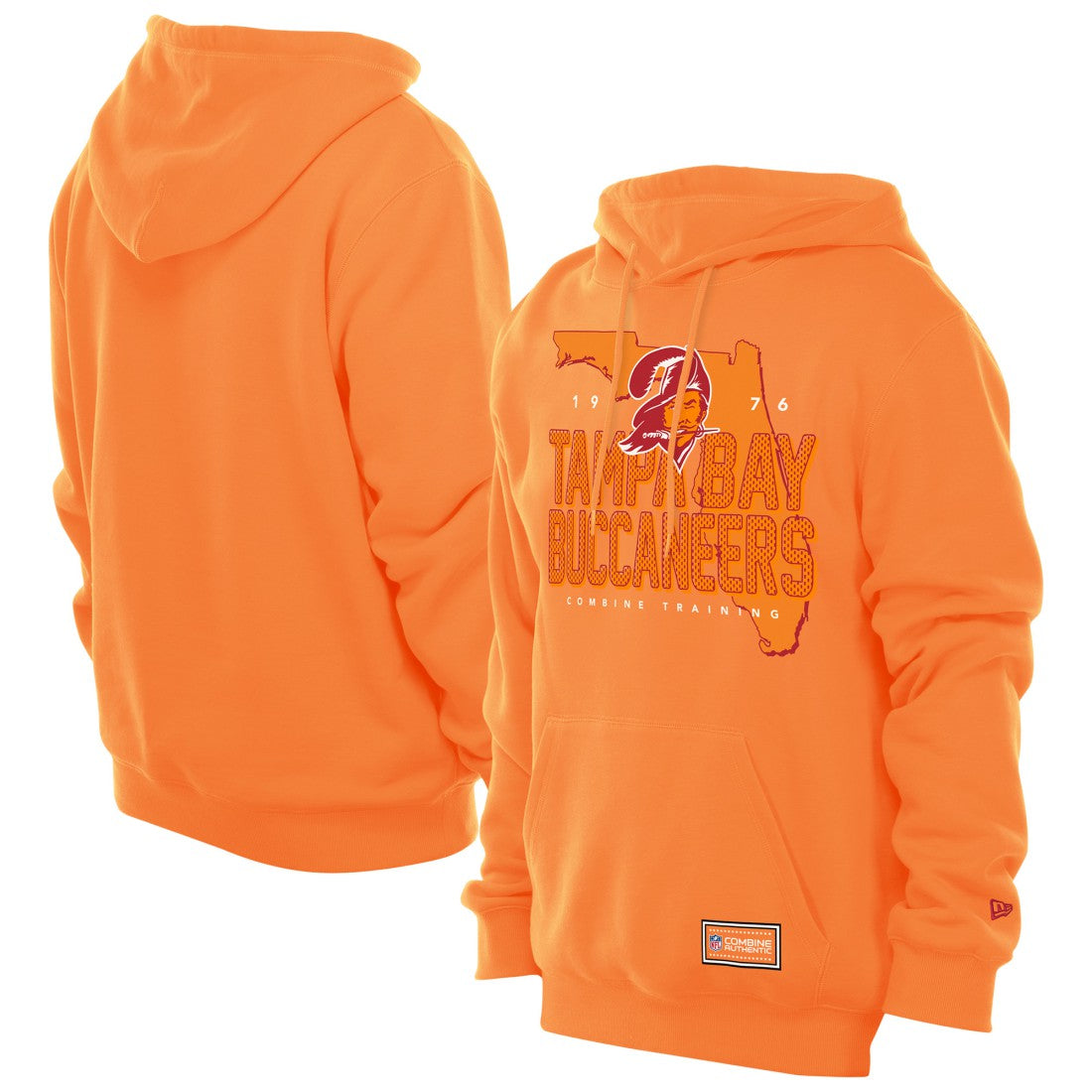 Tampa Bay Buccaneers New Era Combine Authentic Local State Throwback Hoodie Orange