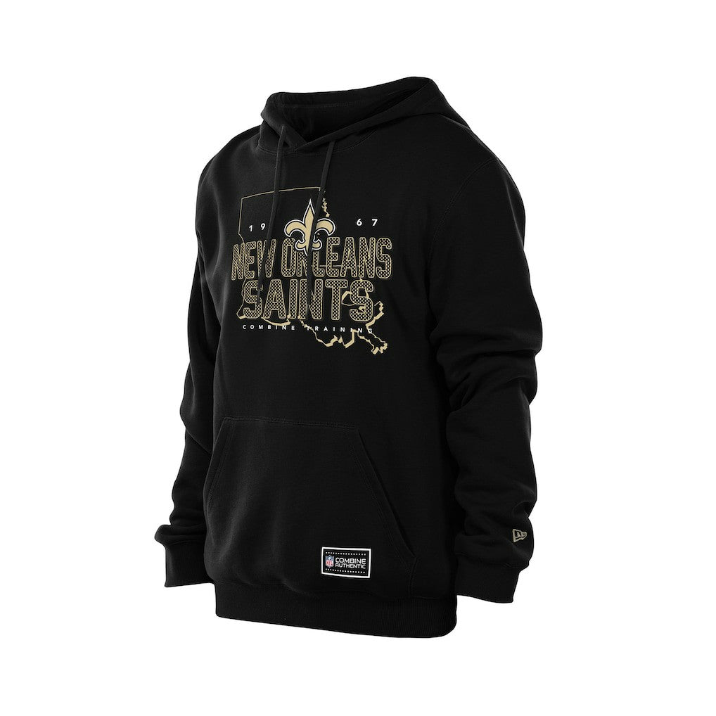 New Orleans Saints New Era Combine Authentic Local State Hoodie Black
