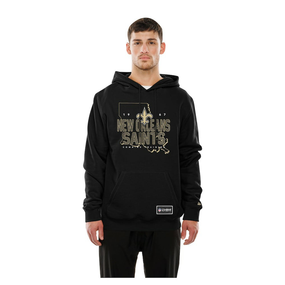 New Orleans Saints New Era Combine Authentic Local State Hoodie Black