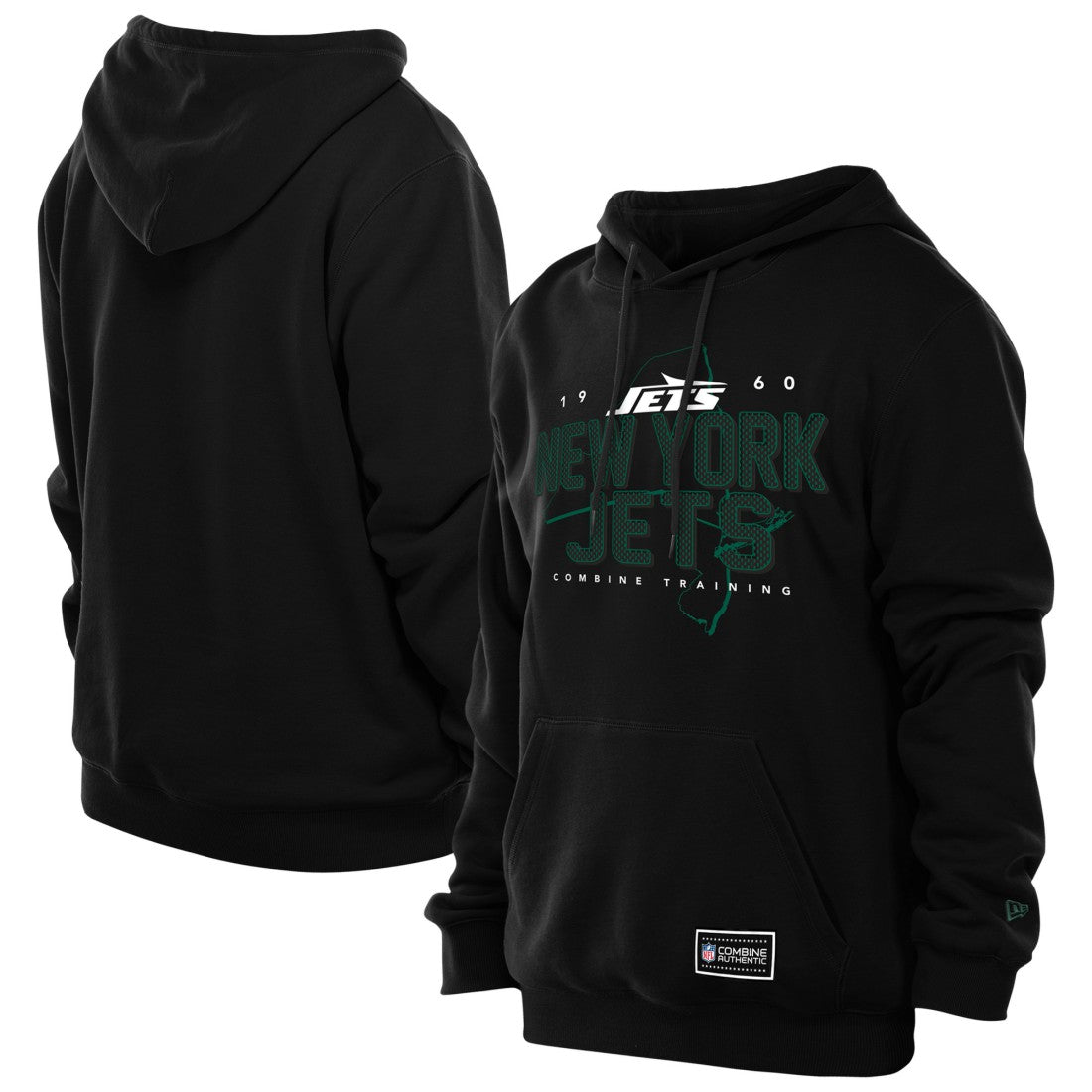 New York Jets New Era Combine Authentic Local State Hoodie Black