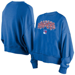 New York Rangers New Era Girls Youth Flip Sequin Sweatshirt - Blue - NHL 202632811
