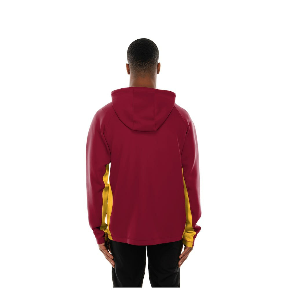 Washington Commanders New Era Combine Authentic Raglan Scuba Full-Zip Hoodie Burgundy