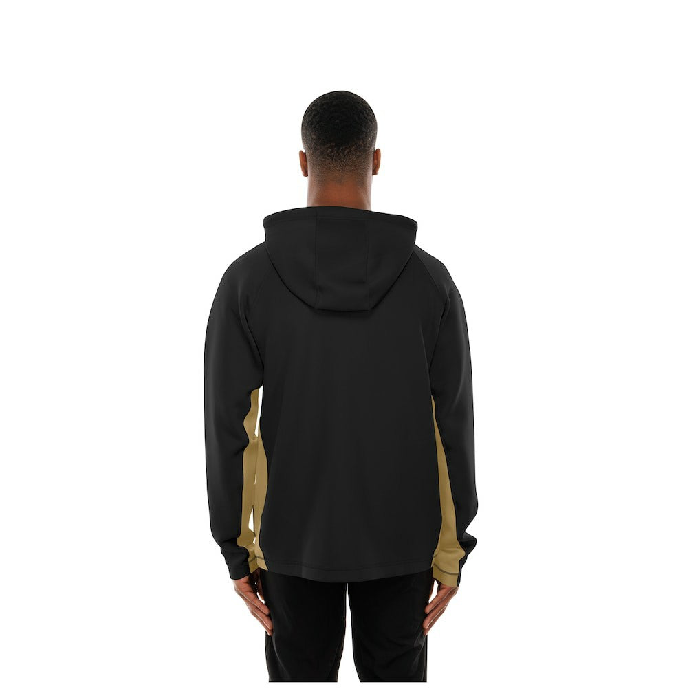 New Orleans Saints New Era Combine Authentic Raglan Scuba Full-Zip Hoodie Black
