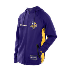 Minnesota Vikings New Era Combine Authentic Raglan Scuba Full-Zip Hoodie Purple