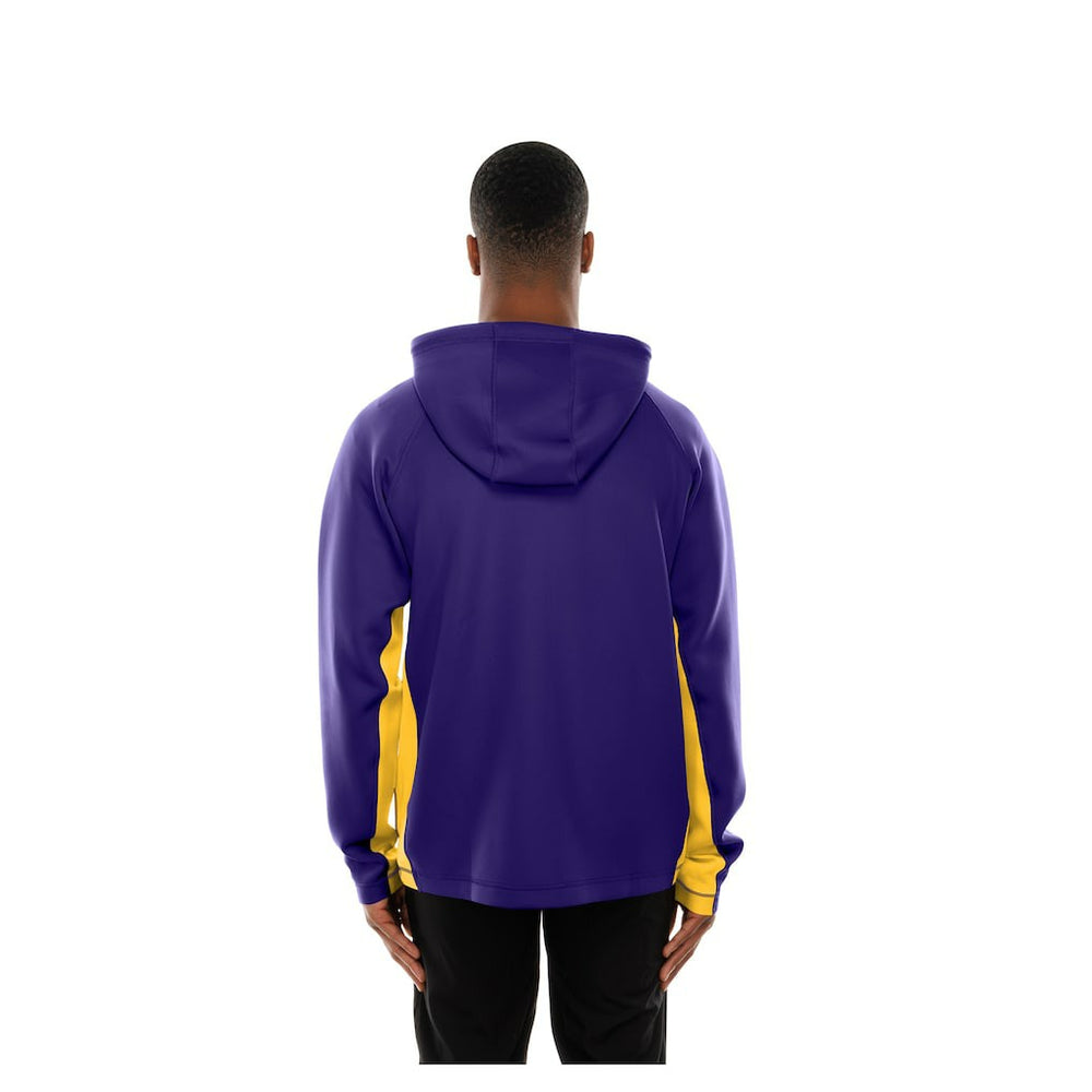 Minnesota Vikings New Era Combine Authentic Raglan Scuba Full-Zip Hoodie Purple