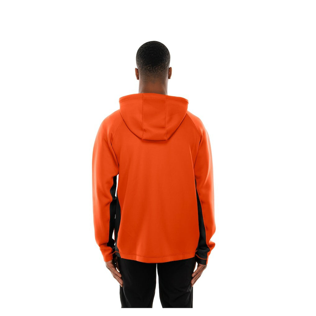Cincinnati Bengals New Era Combine Authentic Raglan Scuba Full-Zip Hoodie Orange