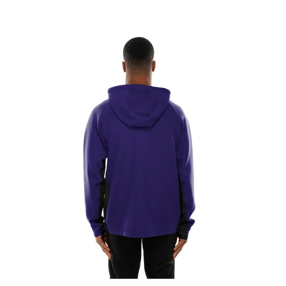 Baltimore Ravens New Era Combine Authentic Raglan Scuba Full-Zip Hoodie Purple