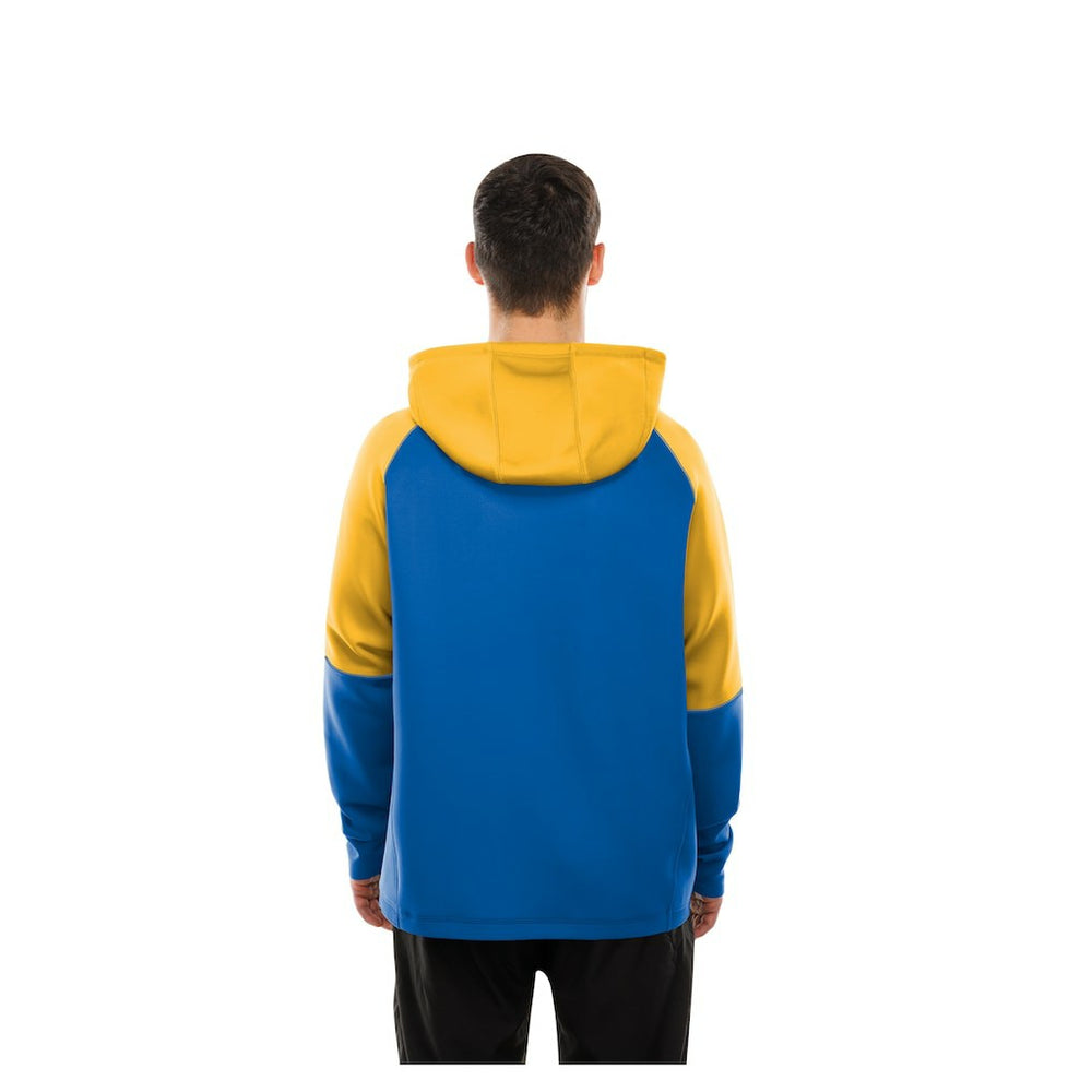 Los Angeles Rams New Era Combine Authentic Color Block Raglan Pullover Hoodie Royal