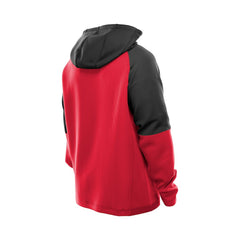 San Francisco 49ers New Era Combine Authentic Color Block Raglan Pullover Hoodie Scarlet