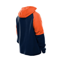 Chicago Bears New Era Combine Authentic Color Block Raglan Pullover Hoodie Navy