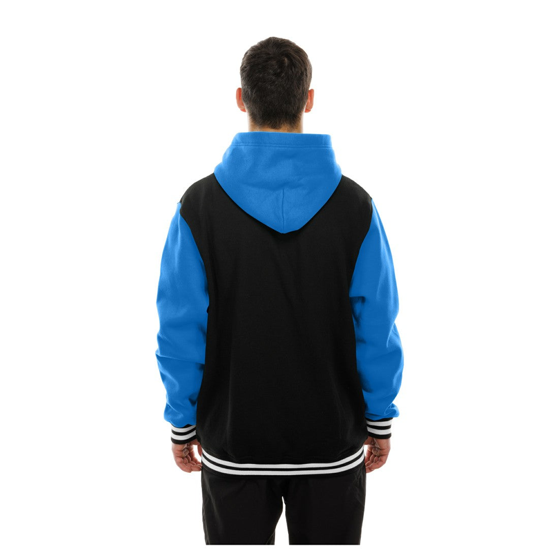 Detroit Lions New Era Full-Snap Fleece Hoodie Jacket Black