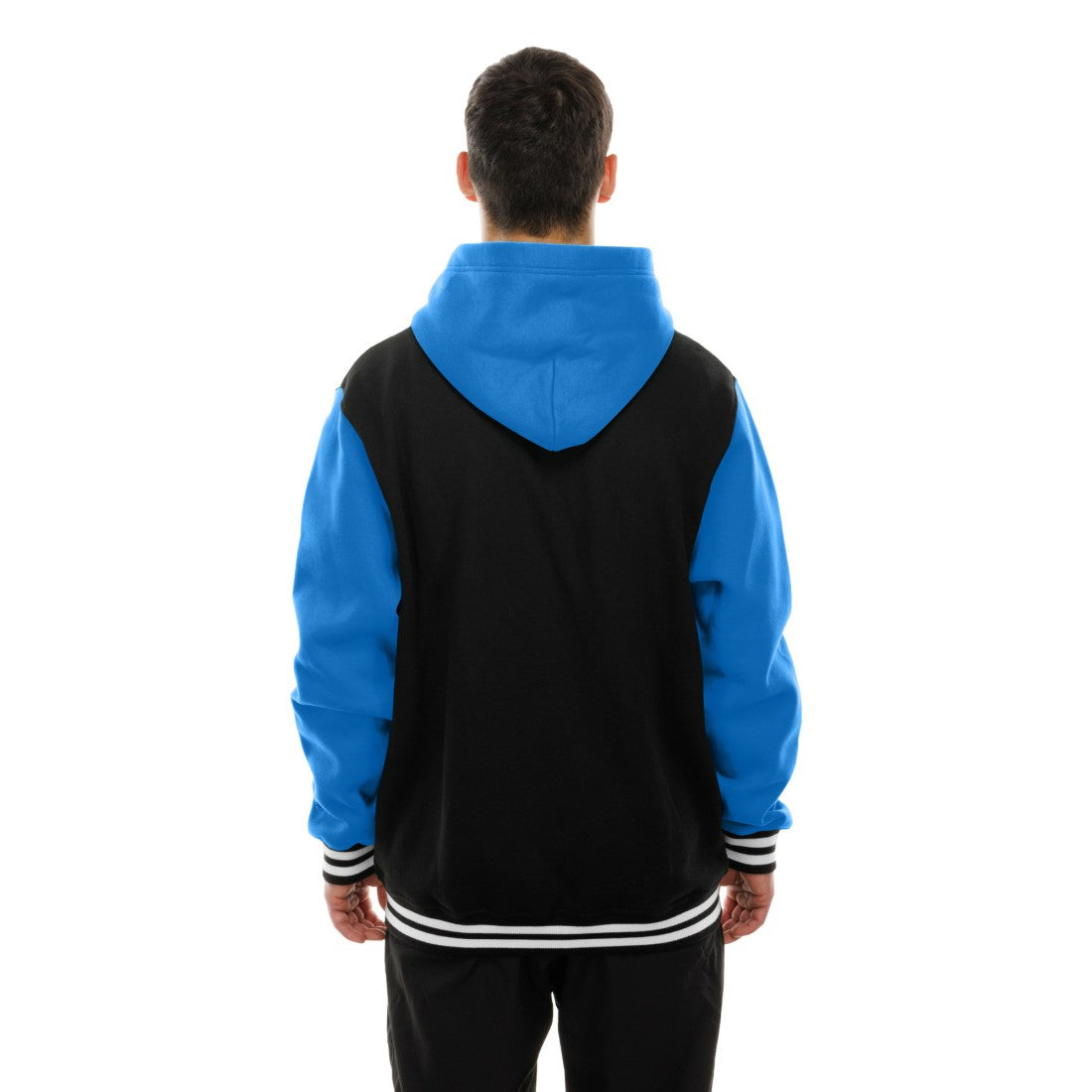Detroit Lions New Era Full-Snap Fleece Hoodie Jacket Black