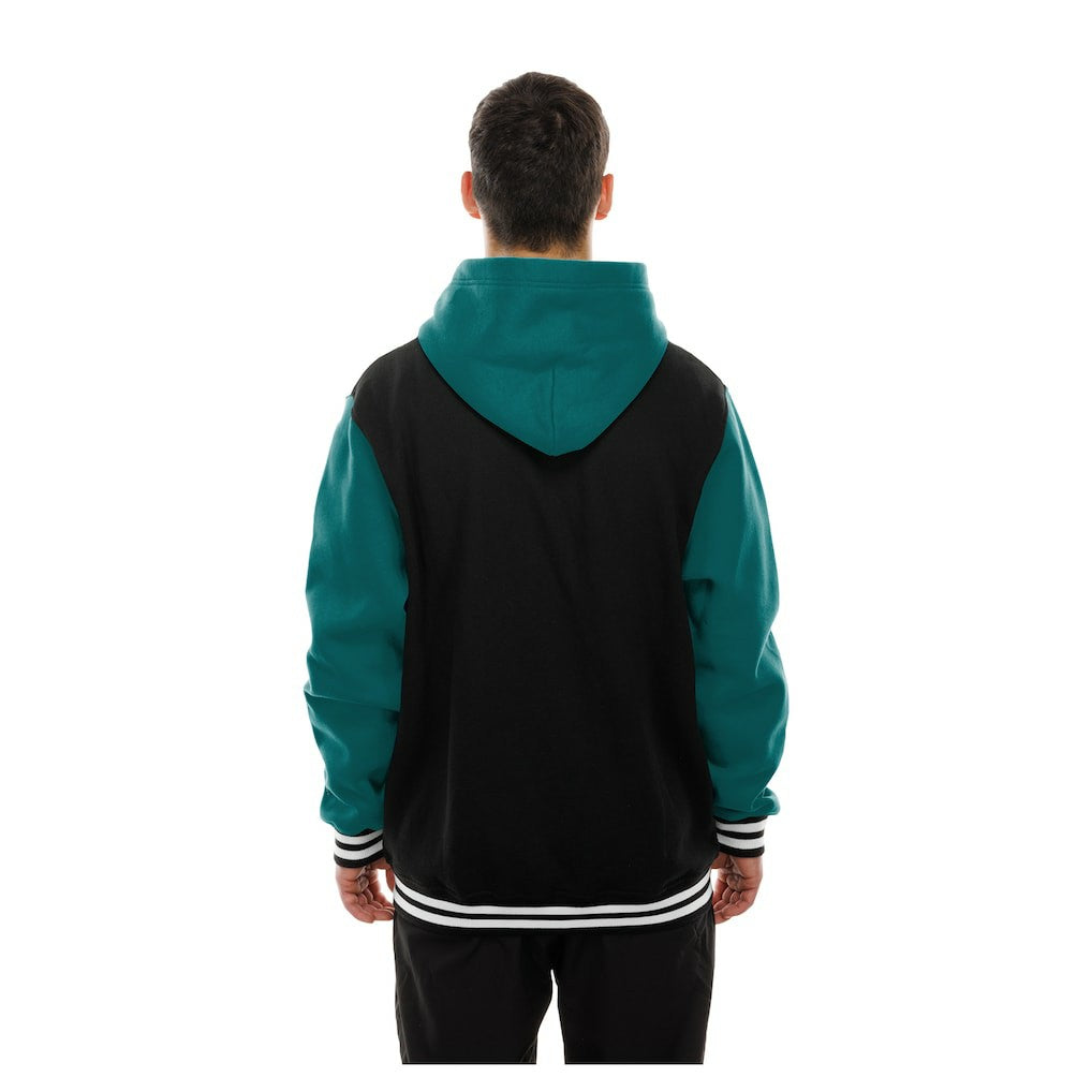 Miami Dolphins New Era Full-Snap Fleece Hoodie Jacket Black