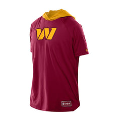 Washington Commanders New Era Combine Authentic Hooded Raglan Short-Sleeve T-Shirt Scarlet