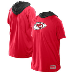 Kansas City Chiefs New Era Combine Authentic Hooded Raglan Short-Sleeve T-Shirt Red