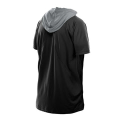 Las Vegas Raiders New Era Combine Authentic Hooded Raglan Short-Sleeve T-Shirt Black