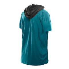 Jacksonville Jaguars New Era Combine Authentic Hooded Raglan Short-Sleeve T-Shirt Teal