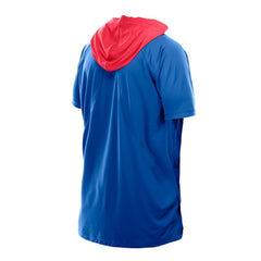 New York Giants New Era Combine Authentic Hooded Raglan Short-Sleeve T-Shirt Royal