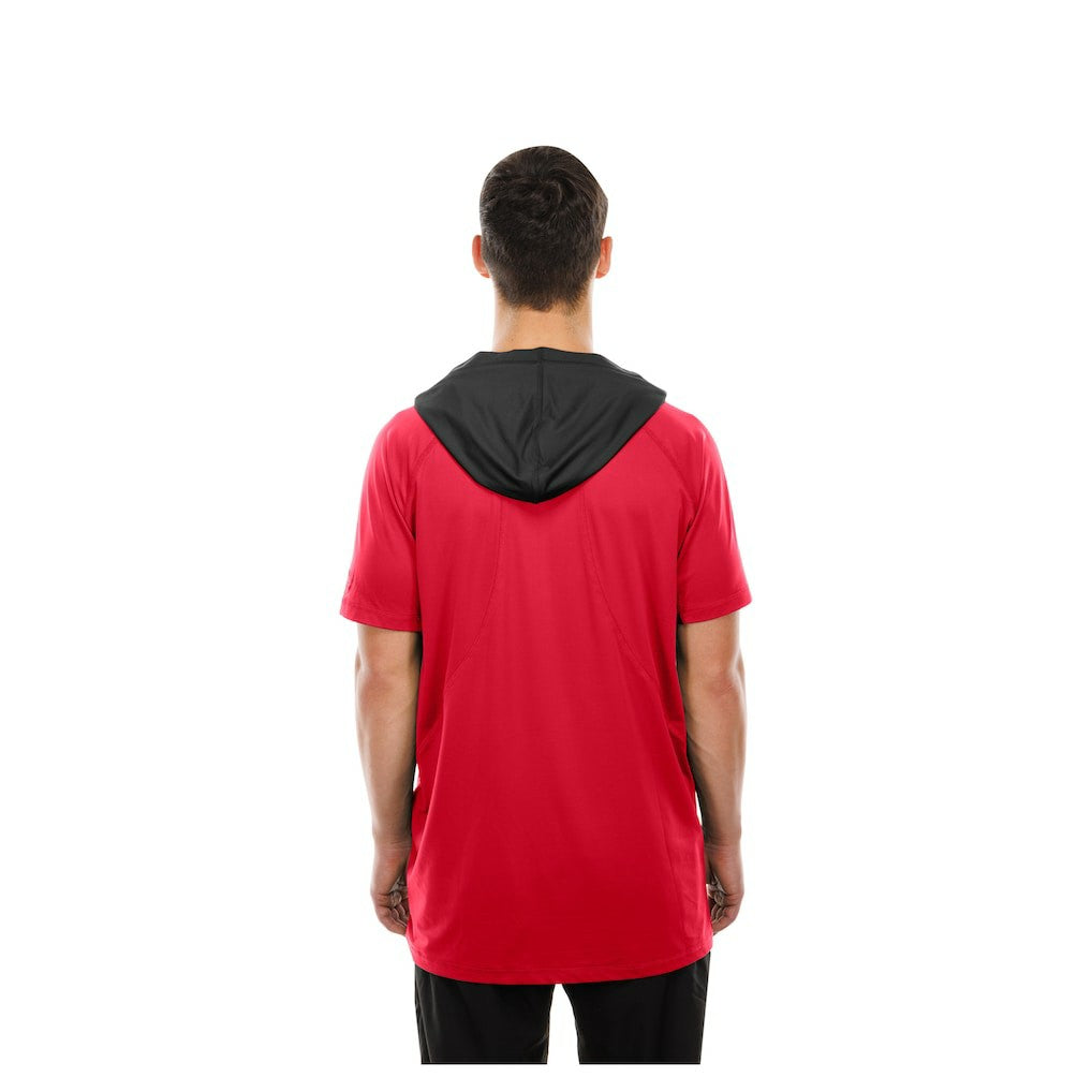 Atlanta Falcons New Era Combine Authentic Hooded Raglan Short-Sleeve T-Shirt Red