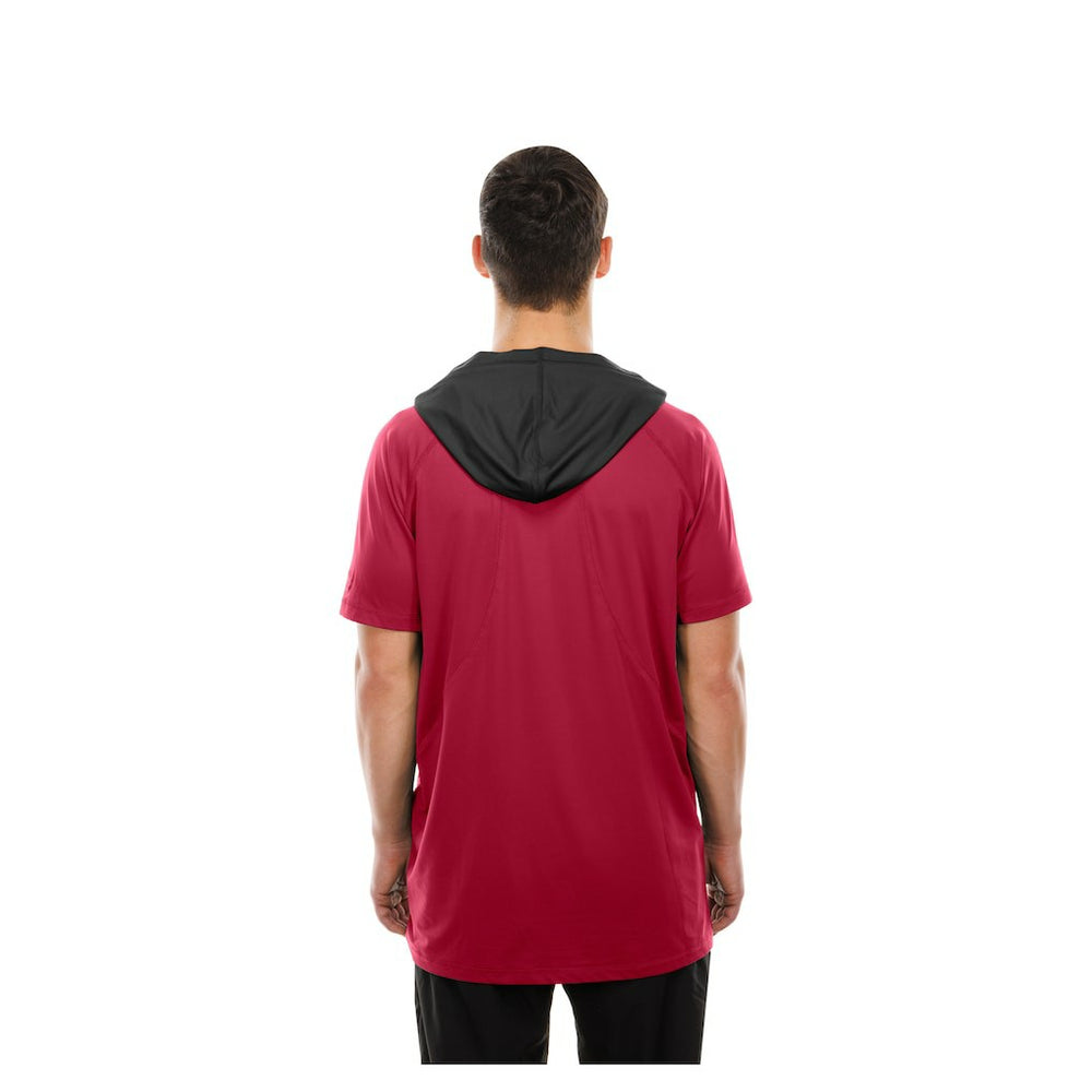 Arizona Cardinals New Era Combine Authentic Hooded Raglan Short-Sleeve T-Shirt Cardinal