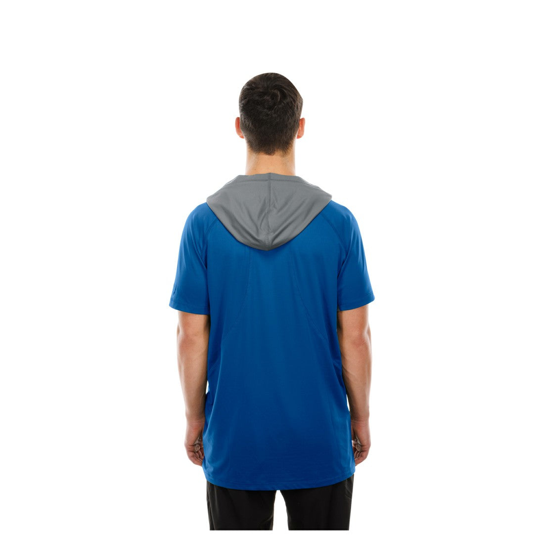 Detroit Lions New Era Combine Authentic Hooded Raglan Short-Sleeve T-Shirt Blue