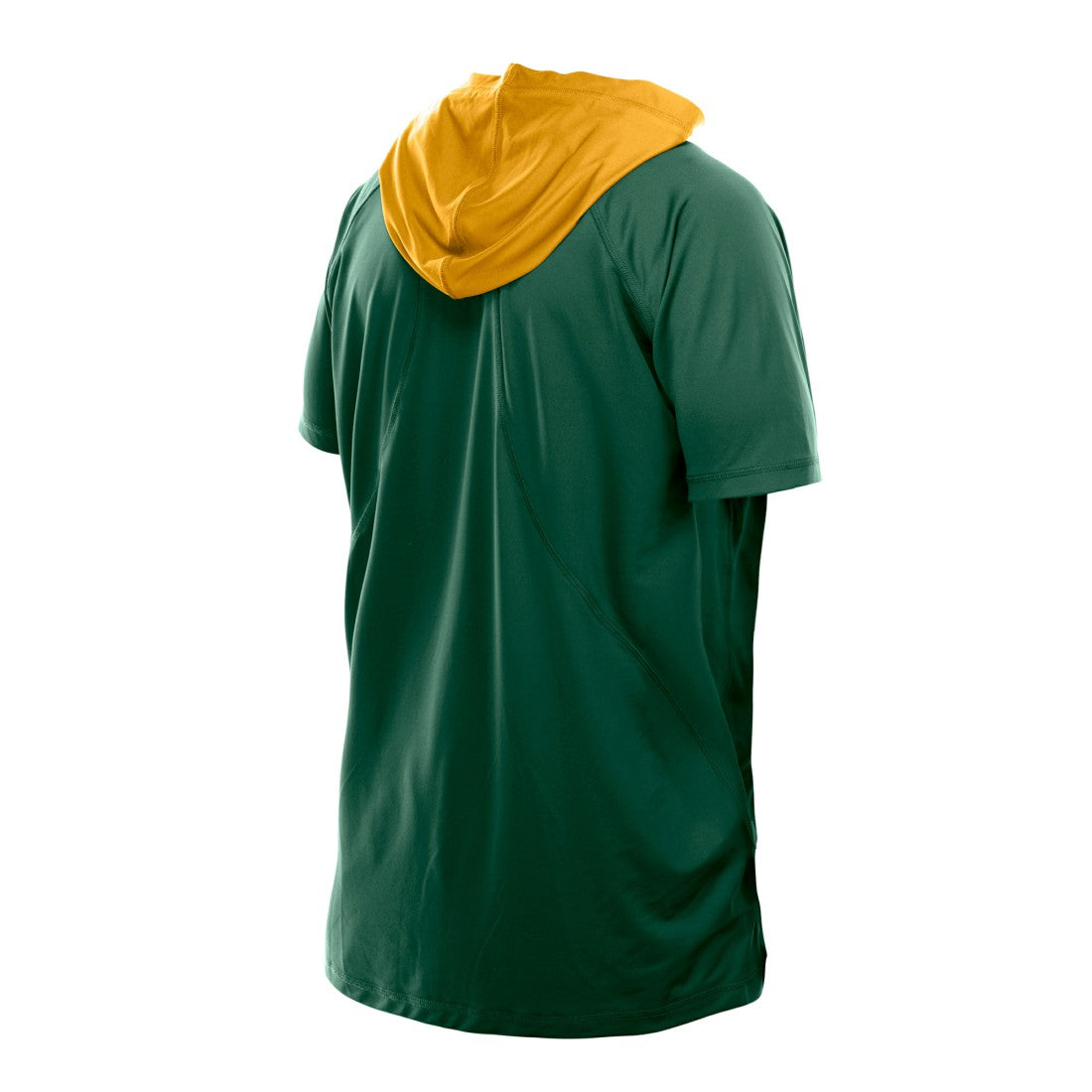 Green Bay Packers New Era Combine Authentic Hooded Raglan Short-Sleeve T-Shirt Green