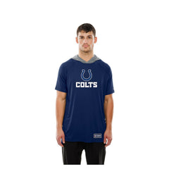 Indianapolis Colts New Era Combine Authentic Hooded Raglan Short-Sleeve T-Shirt Royal