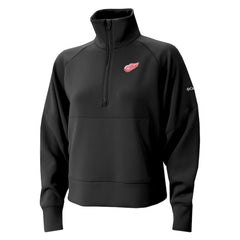 Detroit Red Wings Columbia Women's Wickhams Hills Raglan Omni-Wick Half-Zip Pullover - Black - NHL 202633153