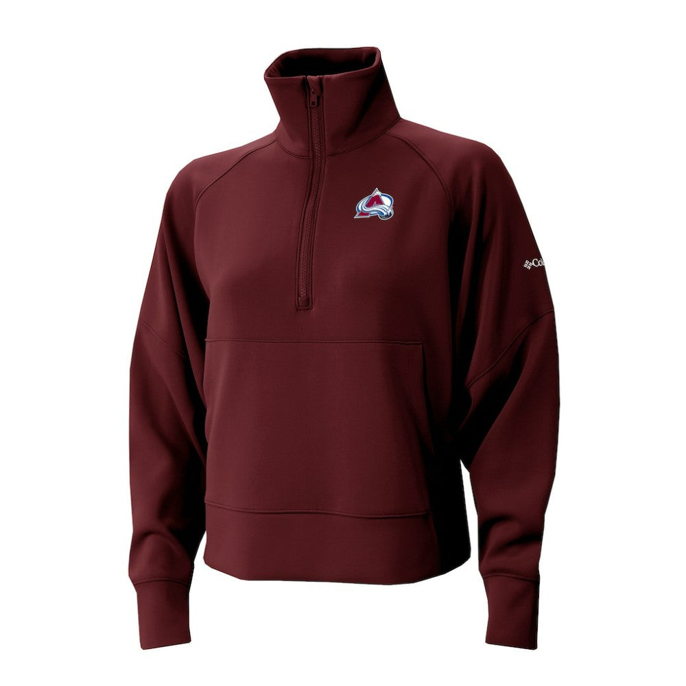 Colorado Avalanche Columbia Women's Wickhams Hills Raglan Omni-Wick Half-Zip Pullover - Maroon - NHL 202633154