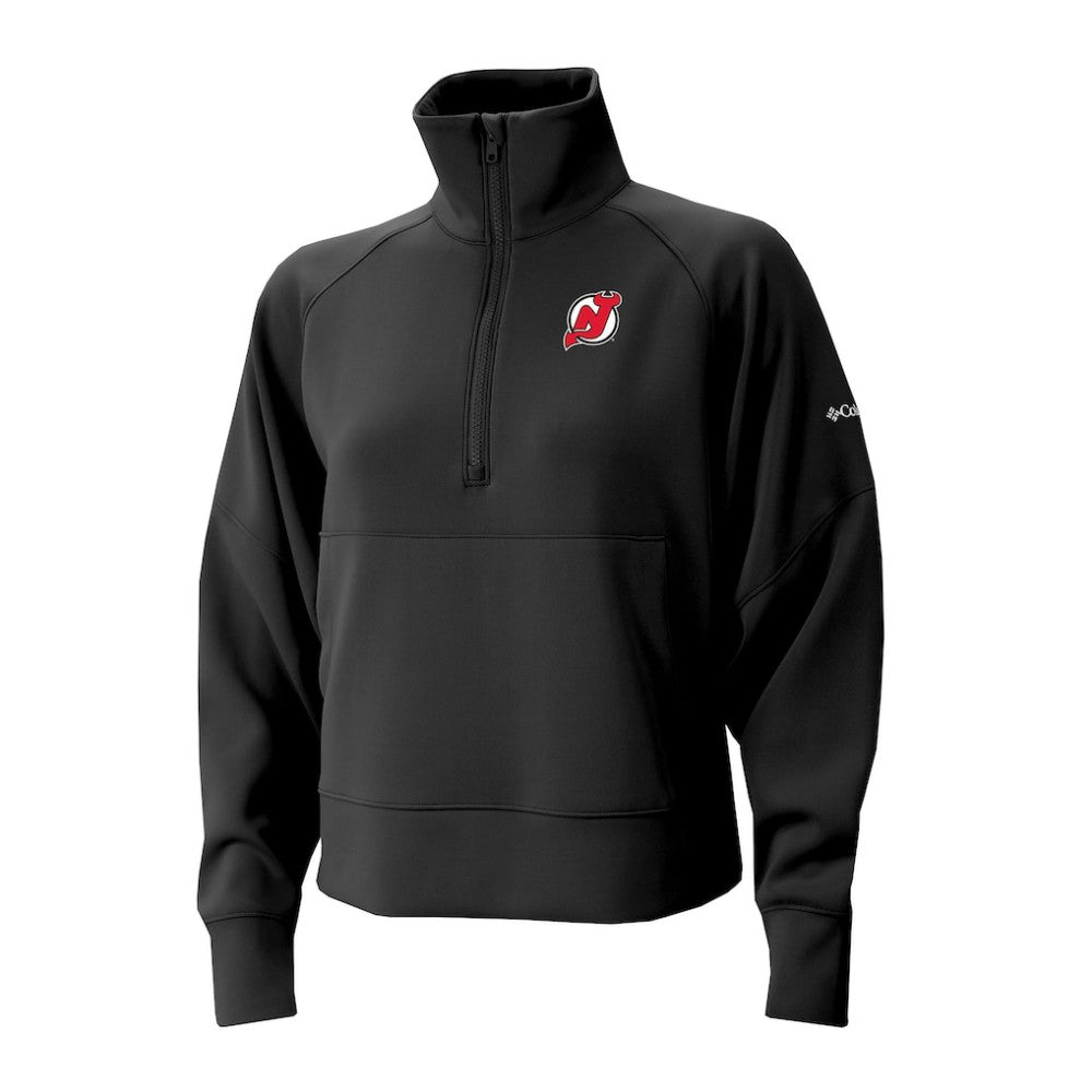 New Jersey Devils Columbia Women's Wickhams Hills Raglan Omni-Wick Half-Zip Pullover - Black - NHL 202633155