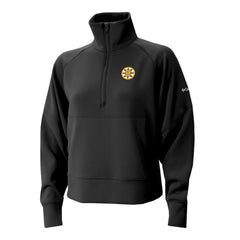 Boston Bruins Columbia Women's Wickhams Hills Raglan Omni-Wick Half-Zip Pullover - Black - NHL 202633157