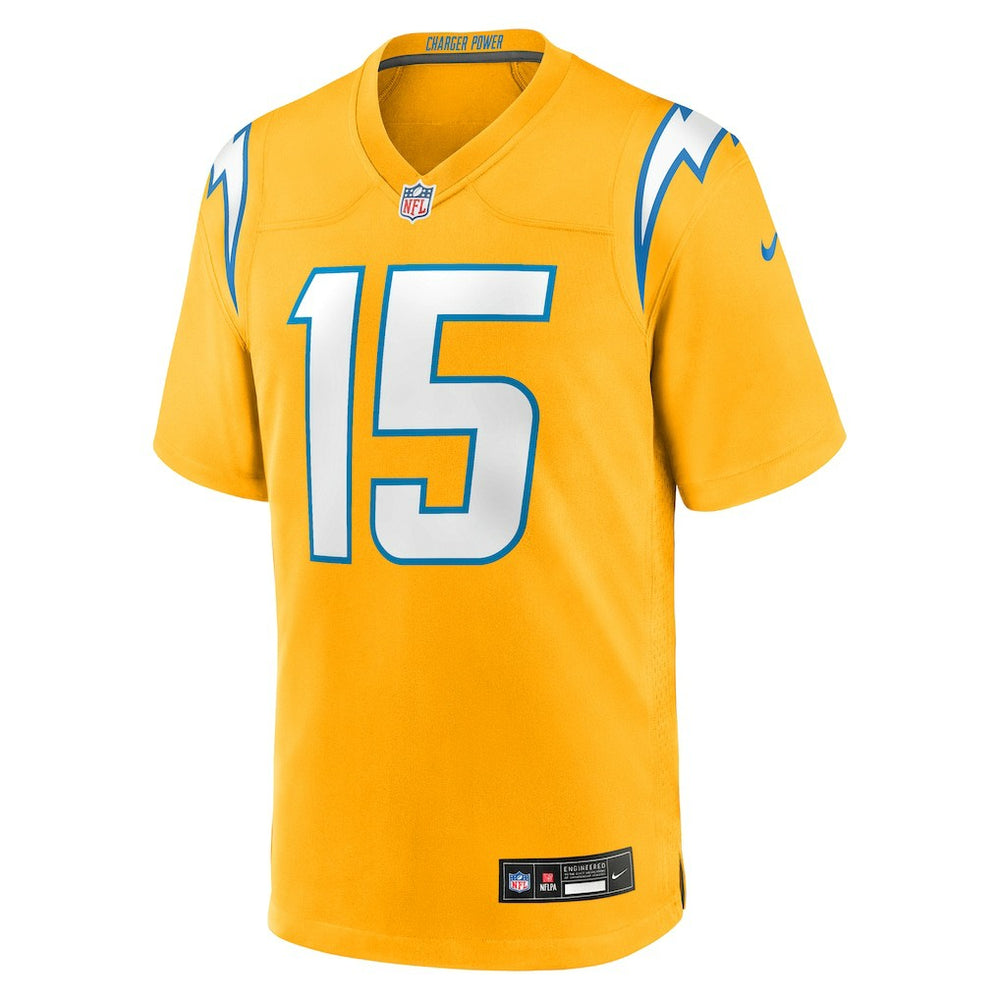 Nike Ladd McConkey Los Angeles Chargers Alternate Charger Power Game Player Jersey Gold