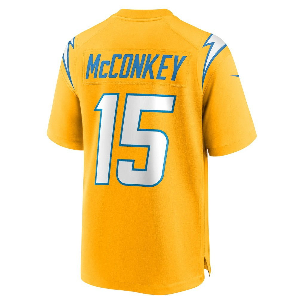 Nike Ladd McConkey Los Angeles Chargers Alternate Charger Power Game Player Jersey Gold