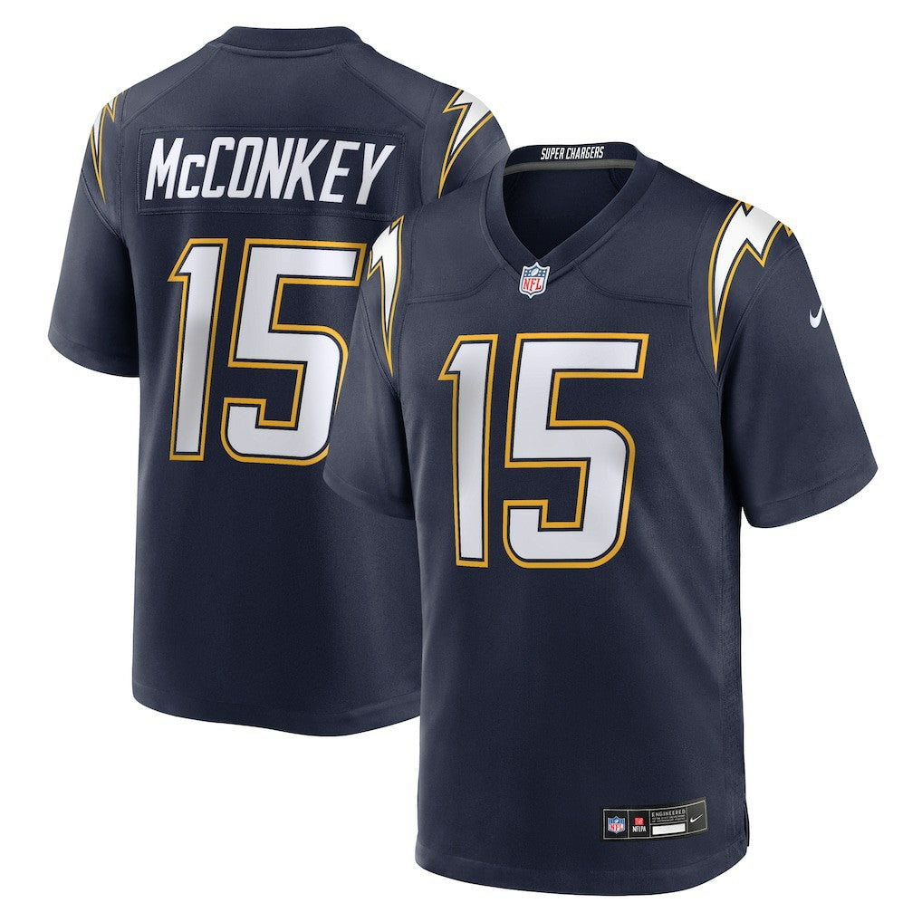 Nike Ladd McConkey Los Angeles Chargers Alternate Super Chargers Game Player Jersey Navy