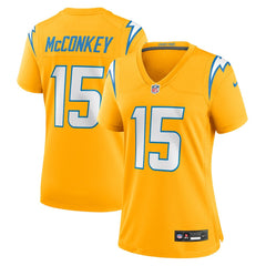 Nike Ladd McConkey Los Angeles Chargers Women's Alternate Charger Power Game Jersey Gold