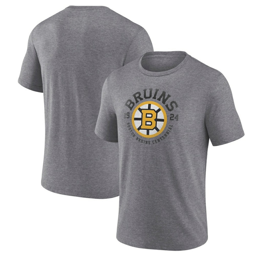 Boston Bruins Centennial Rewind Tri-Blend T-Shirt - Heather Gray - NHL 202633192