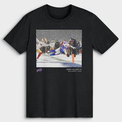 Josh Allen Buffalo Bills NFL Flash Features Week 13 T-Shirt Black